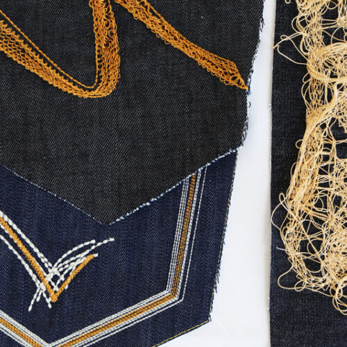 ricamo cuciture per jeans